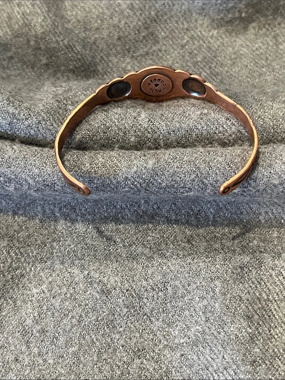 Child’s Vtg Copper Bracelet w/Turquoise Accent